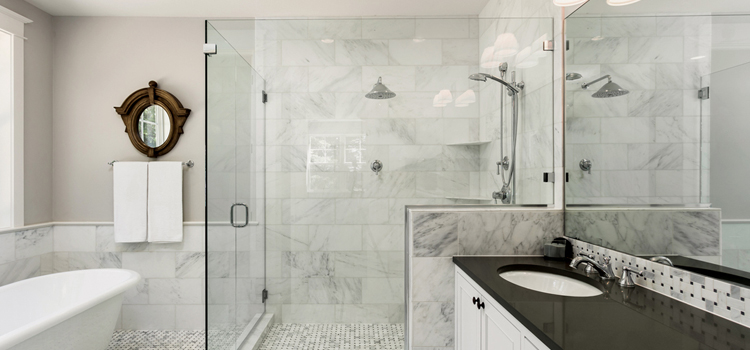bathroom shower door installation in East Lake-Orient Park