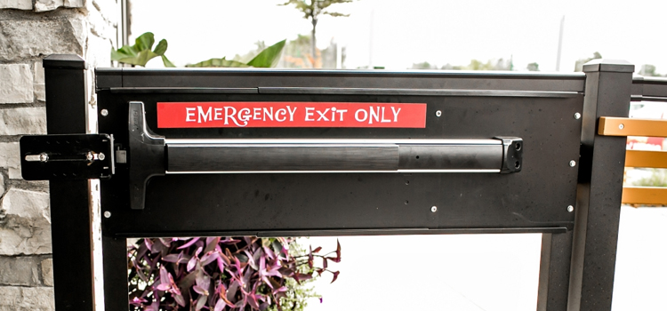 emergency push bar installation in East Lake-Orient Park